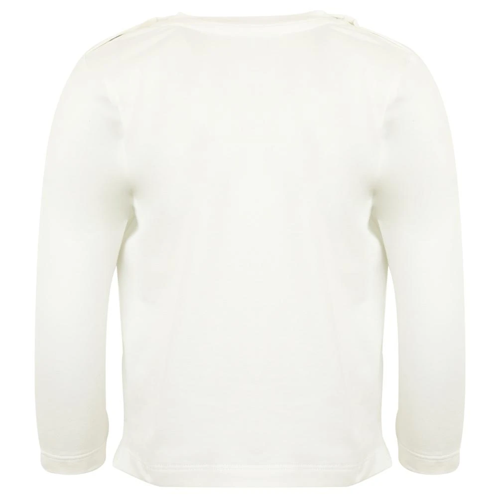 商品Patachou|Ivory Emblem Motif Long Sleeve T Shirt,价格¥123,第2张图片详细描述