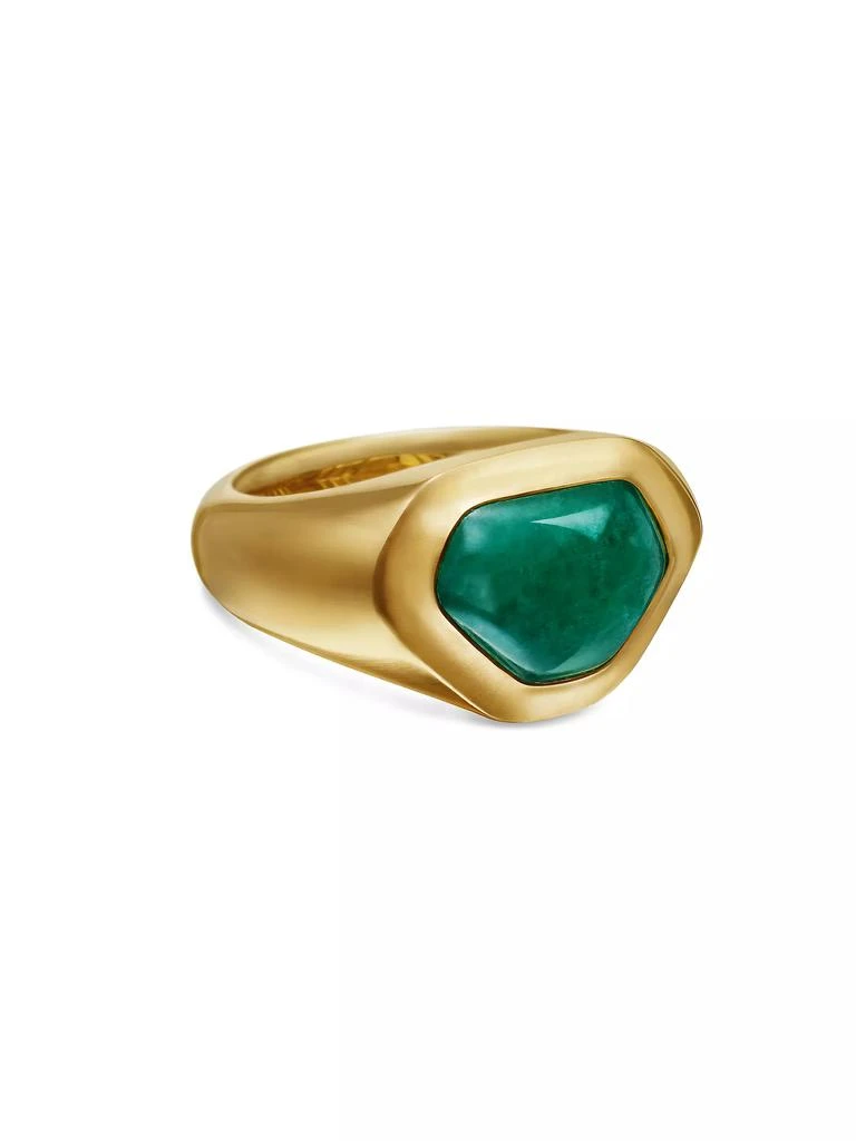 商品David Yurman|Shipwreck Signet Ring in 18K Yellow Gold,价格¥74172,第1张图片