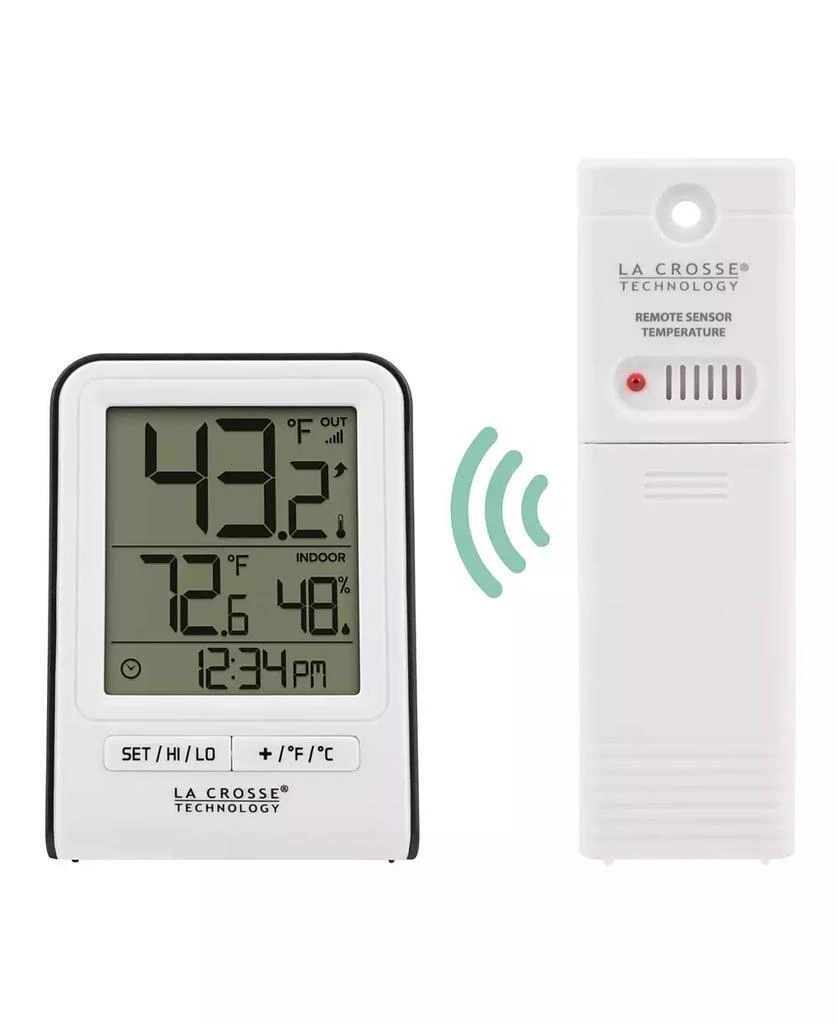 商品La Crosse Technology|308-1409WT Wireless Temperature Station with Time,价格¥217,第3张图片详细描述