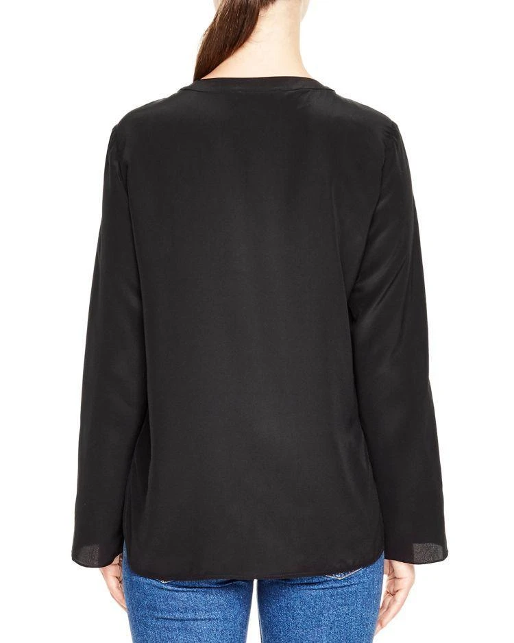 商品Sandro|Cleo Lace-Up Silk Top,价格¥1203,第2张图片详细描述