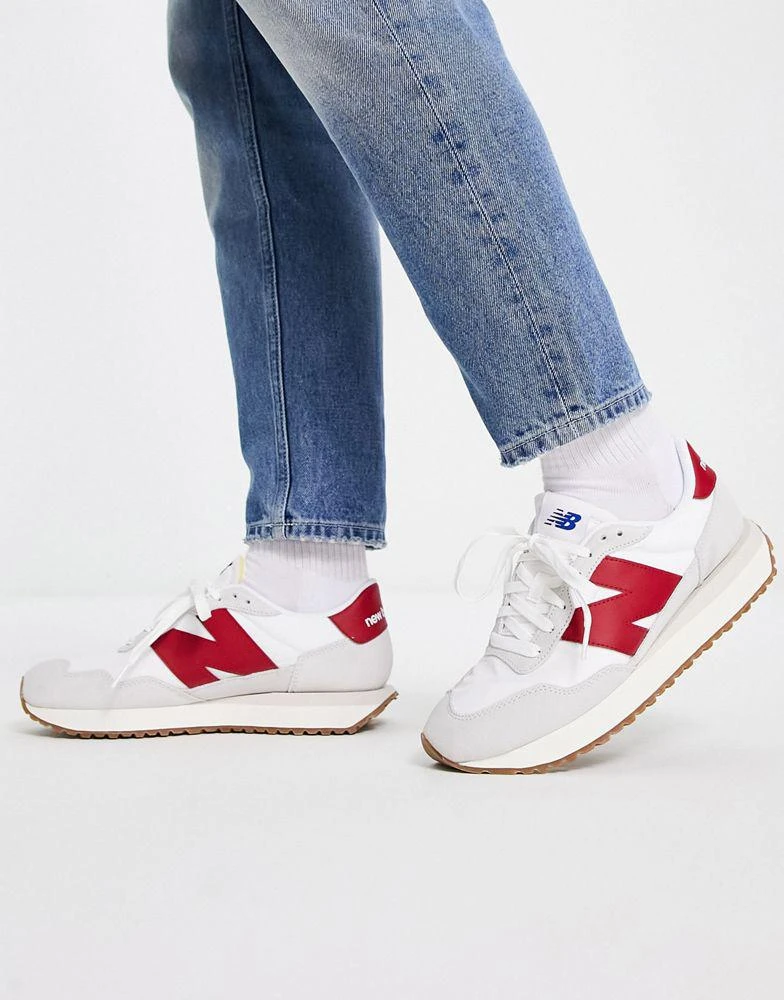 商品New Balance|New Balance 237 trainers in white and red,价格¥878,第4张图片详细描述