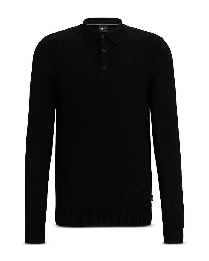 商品Hugo Boss|Padori Wool Blend Sweater Knit Regular Fit Polo Shirt,价格¥1854,第5张图片详细描述