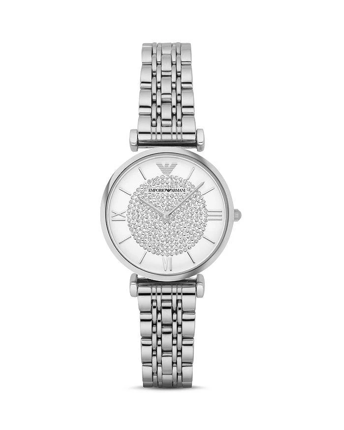商品Emporio Armani|钻闪石英手表, 32mm,价格¥2410,第1张图片