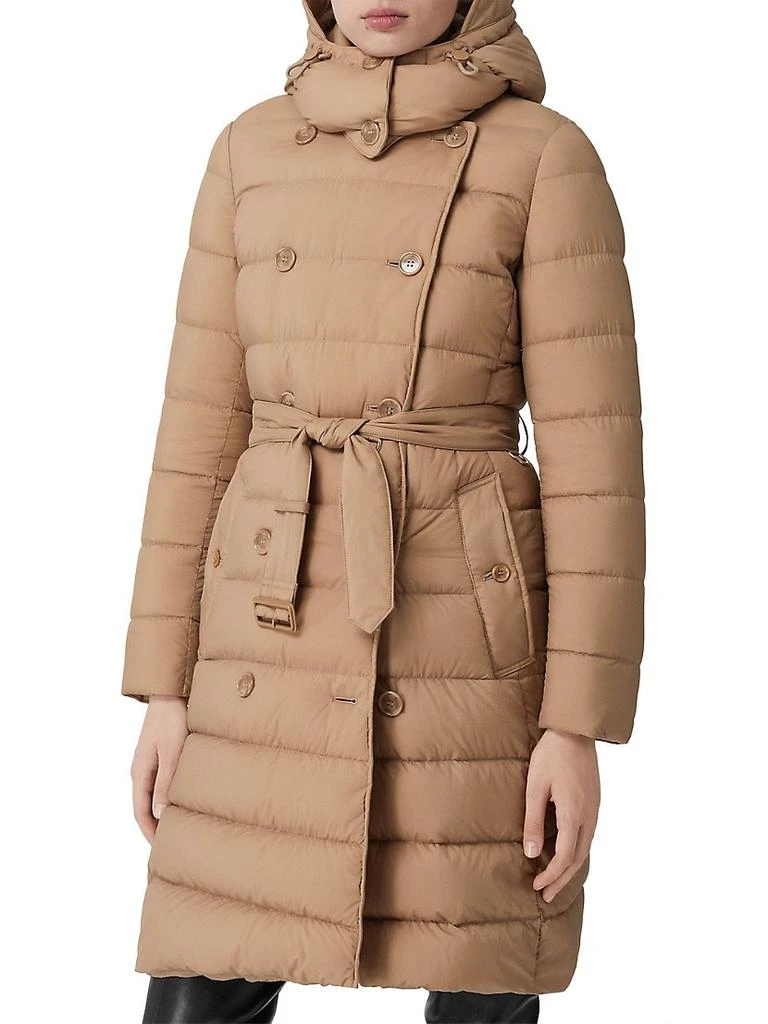 商品Burberry|Ashwick Belted Hooded Puffer Coat,价格¥11619,第3张图片详细描述