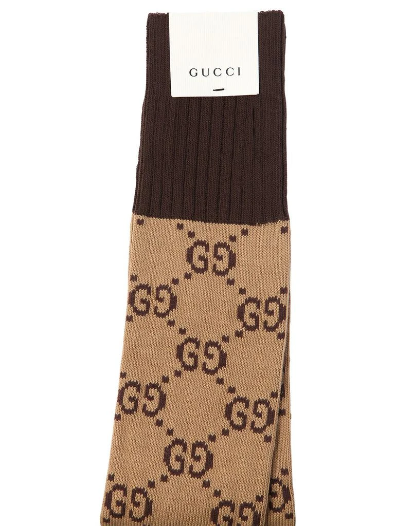 商品Gucci|Gg Supreme Logo Cotton Blend Socks,价格¥2071,第2张图片详细描述