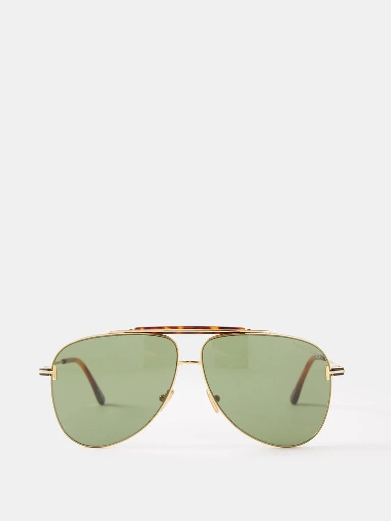 商品Tom Ford|Aviator metal sunglasses,价格¥1920,第2张图片详细描述