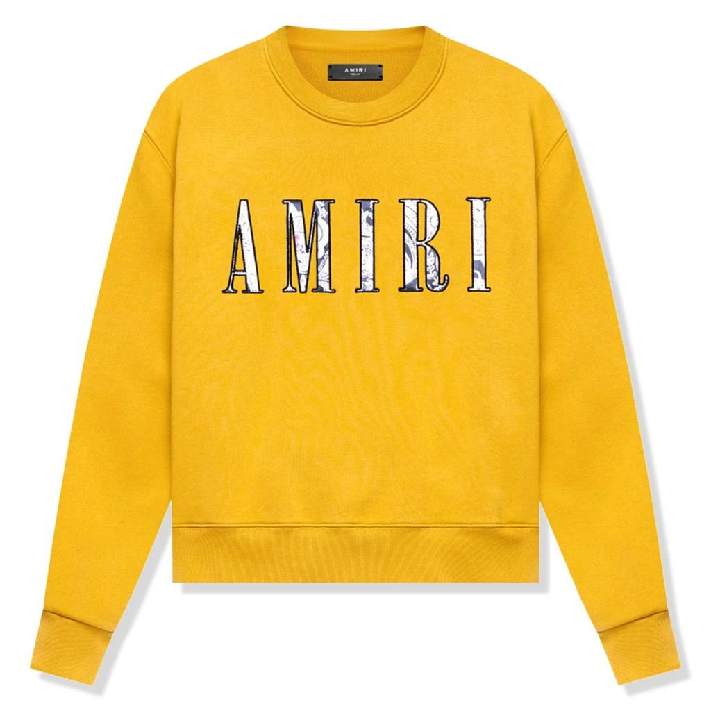 商品AMIRI|Amiri Paisley Core Logo Yellow Sweatshirt,价格¥4413,第1张图片