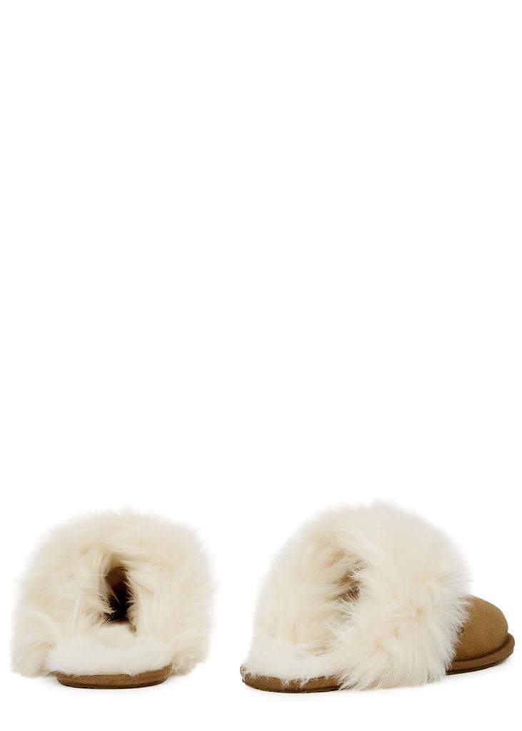 商品UGG|Scruff Sis shearling-trimmed suede slippers,价格¥759,第5张图片详细描述