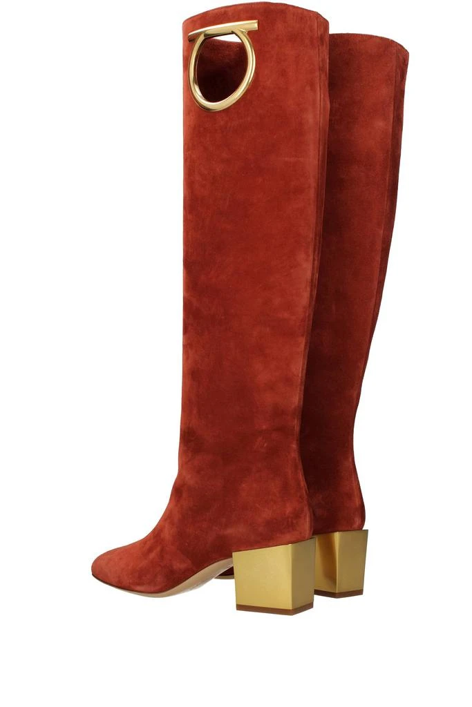 商品Salvatore Ferragamo|Boots avio Suede Orange,价格¥4403,第4张图片详细描述