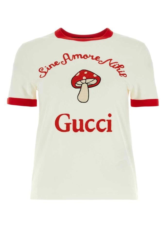 商品Gucci|Gucci Logo Printed T-Shirt,价格¥4668,第1张图片
