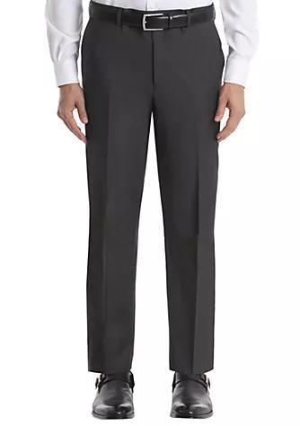 商品Ralph Lauren|Solid Gray Wool Straight Suit Separate Pants,价格¥1304,第1张图片
