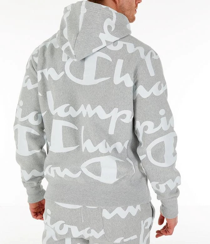 Men's Champion Reverse Weave Allover Print Large Script 连帽衫 商品