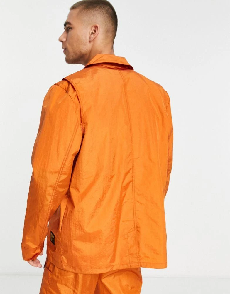 商品Fila|Fila utility jacket in burnt orange,价格¥410,第2张图片详细描述