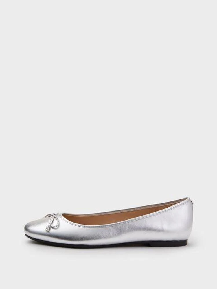 商品DKNY|Queen Metallic Nappa Ballerina Flat,价格¥266,第1张图片
