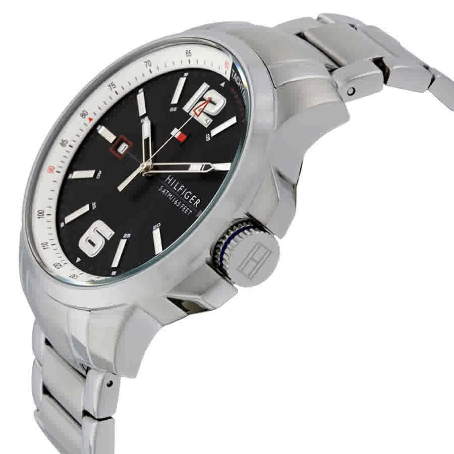 商品Tommy Hilfiger|Tommy Hilfiger Black Dial Stainless Steel Mens Watch 1791222,价格¥934,第2张图片详细描述