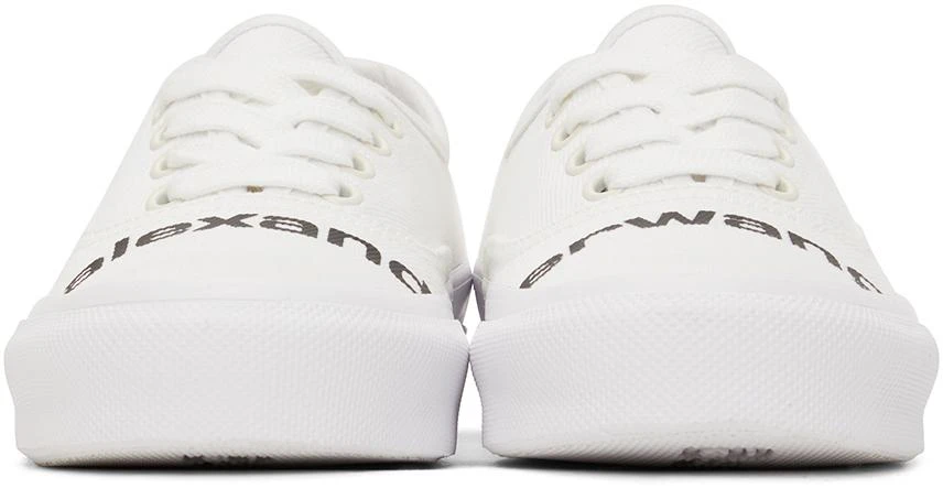 商品Alexander Wang|White Dropout Logo Sneakers,价格¥1225,第2张图片详细描述