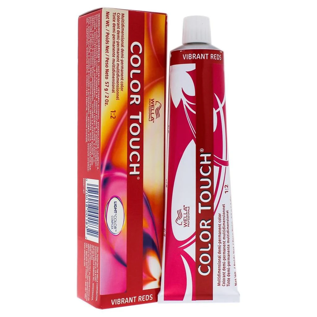 商品Wella|I0086480 Color Touch Demi & Permanent Hair Color for Unisex - 6 47 Dark Blonde & Red Brown - 2 oz,价格¥159,第1张图片