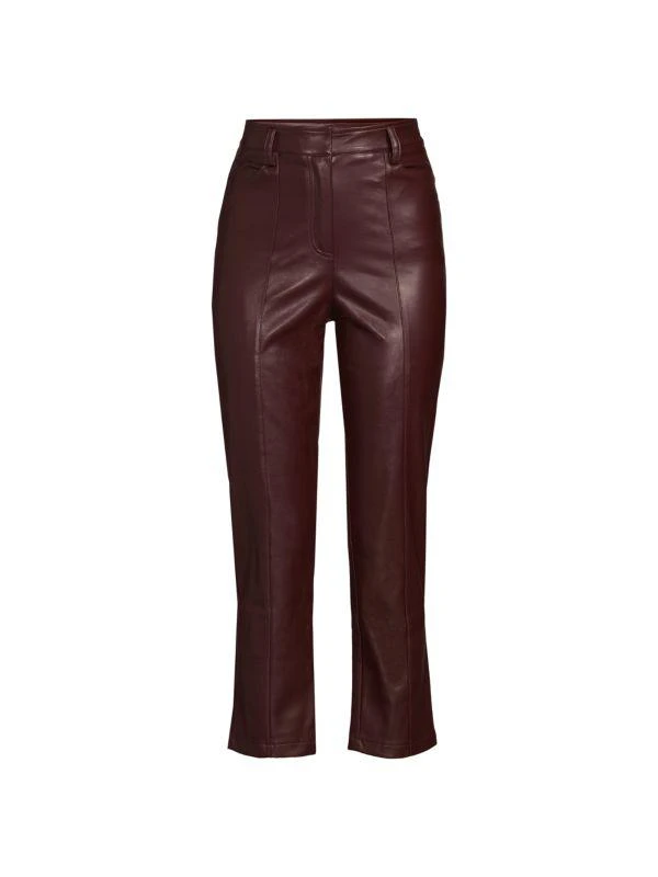 商品LBLC The Label|Jen Faux Leather Cropped Pants,价格¥276,第3张图片详细描述