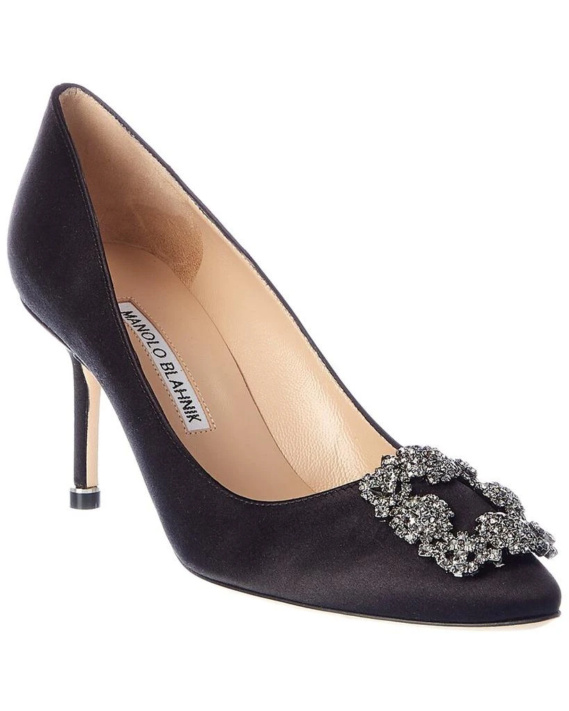 商品Manolo Blahnik|Hangisi 70 Satin Pump,价格¥6430,第1张图片