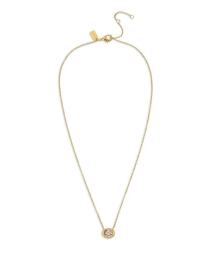 商品Coach|Signature Pendant Necklace, 16",价格¥712,第2张图片详细描述