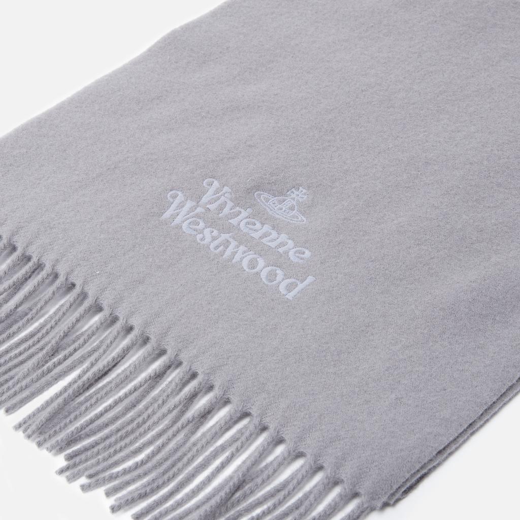 Vivienne Westwood Embroidered Logo Wool Scarf商品第3张图片规格展示