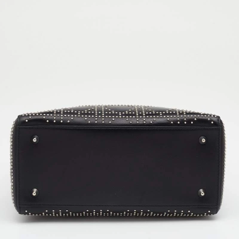 Dior Black Embellished Cannage Leather Medium Lady Dior Tote 商品