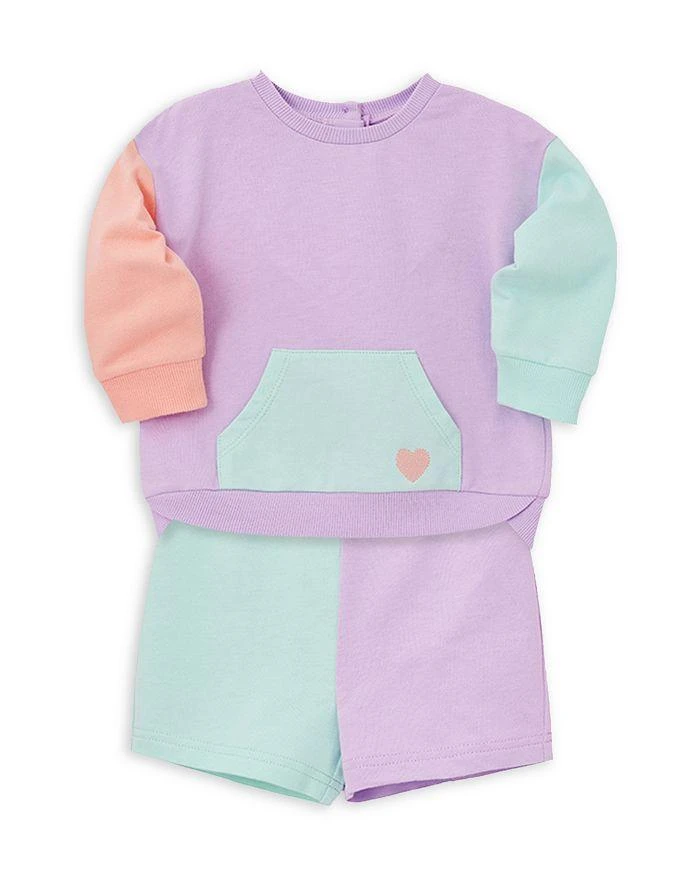 商品Little Me|Girls' 2-Pc. Color Blocked Top & Shorts - Baby,价格¥114,第3张图片详细描述
