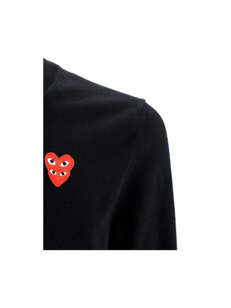 商品Comme des Garcons|Comme des Garçons Play V-Neck Knit Jumper,价格¥2251,第3张图片详细描述