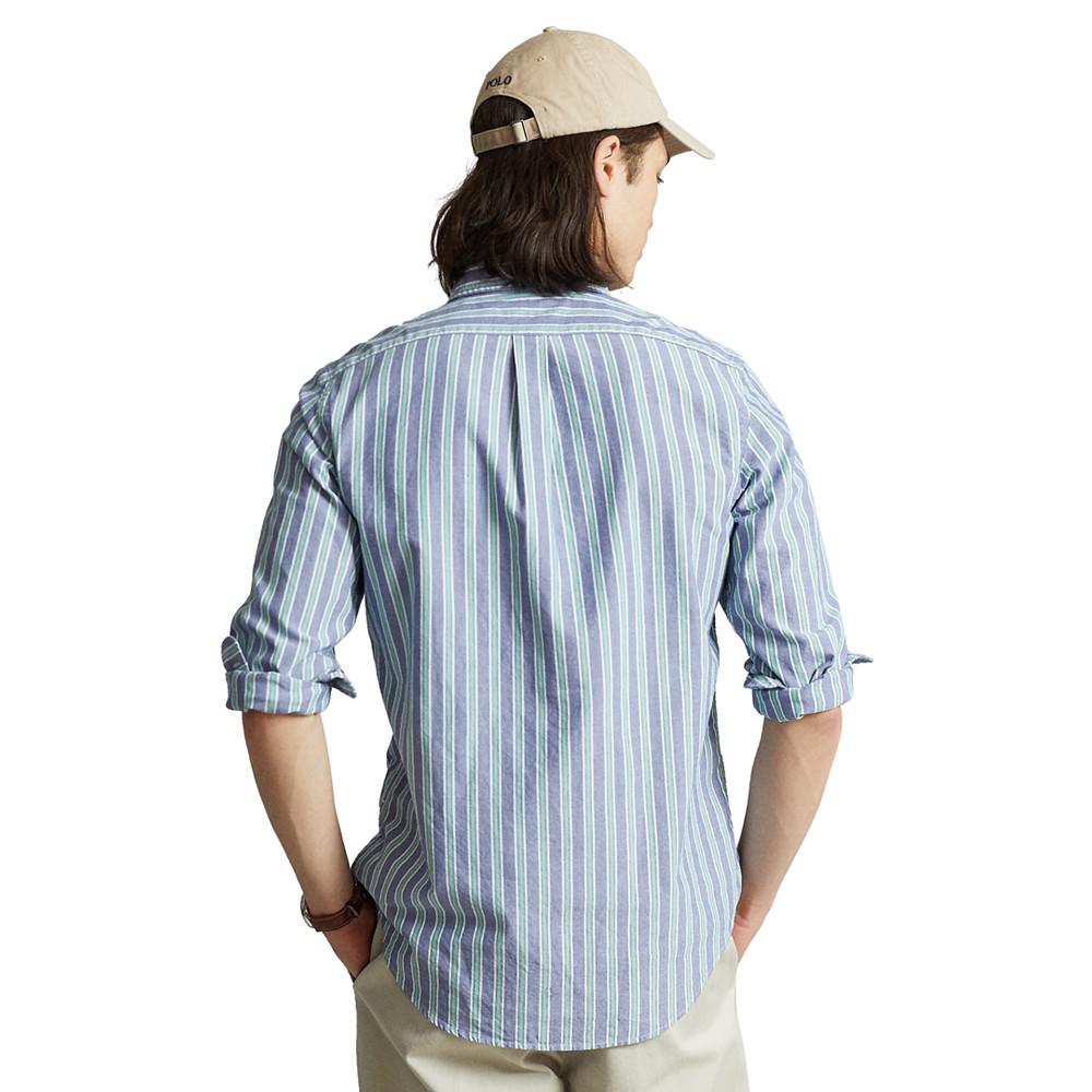 Men's Classic-Fit Striped Oxford Shirt商品第2张图片规格展示