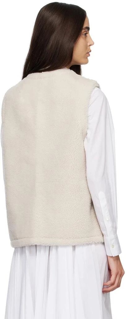 商品Yves Salomon|Off-White Shearling Vest,价格¥4162,第3张图片详细描述