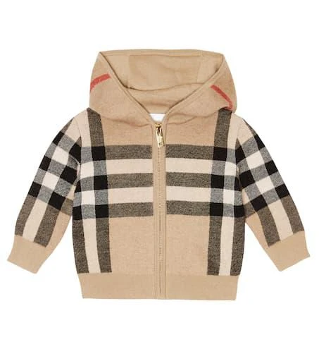 商品Burberry|Baby Check zip-up hoodie,价格¥3442,第1张图片