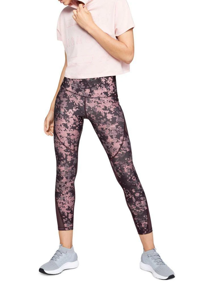 商品Under Armour|HeatGear&#174; Armour Printed Cropped Leggings,价格¥208,第4张图片详细描述