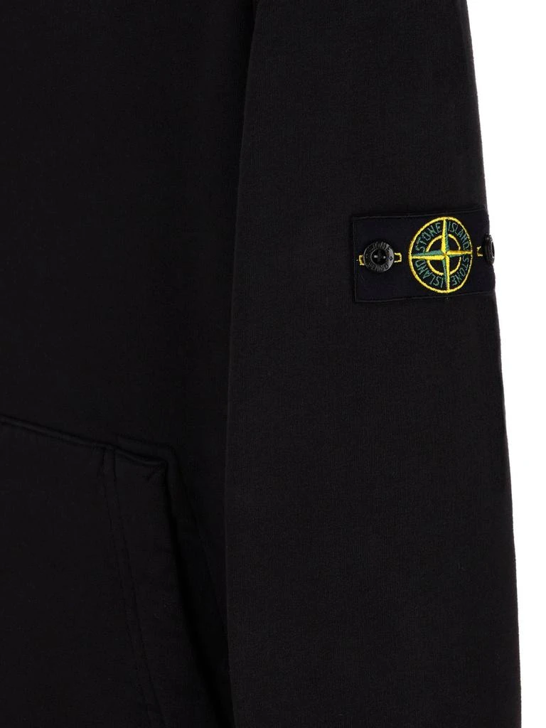 商品Stone Island Junior|Stone Island Junior Logo Patch Long-Sleeved Hoodie,价格¥1264,第3张图片详细描述