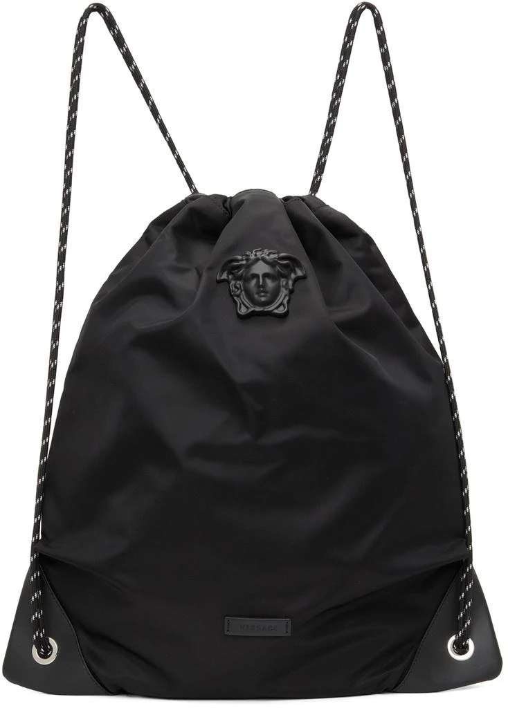 商品Versace|Black 'La Medusa' Drawstring Backpack,价格¥2579,第1张图片