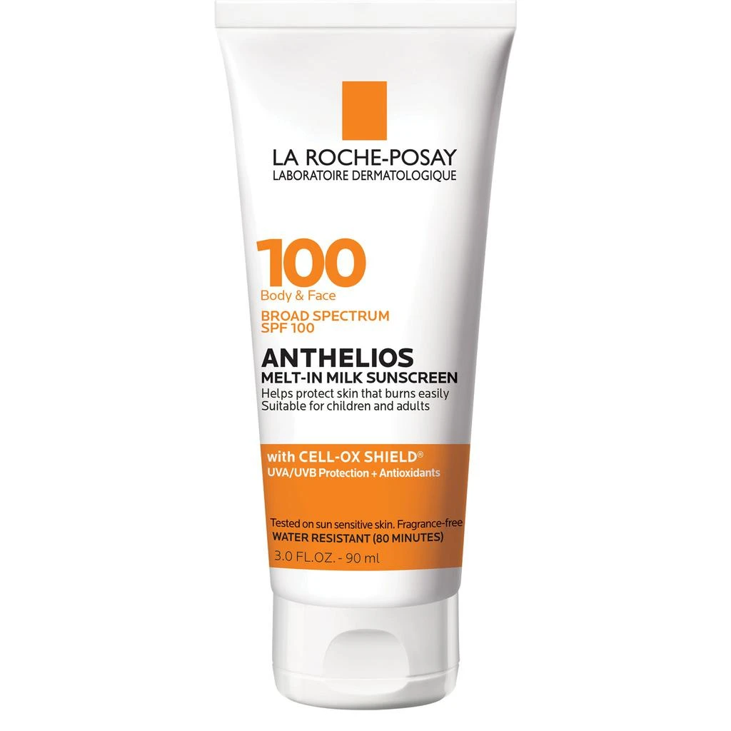 商品La Roche Posay|Anthelios Melt-in Milk Body and Face Sunscreen Lotion Broad Spectrum SPF 100,价格¥204,第1张图片