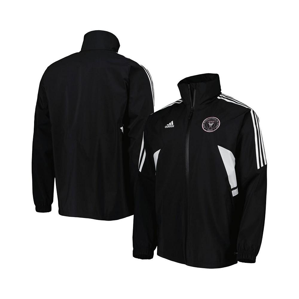 Men's Black Inter Miami CF Full-Zip Hoodie Rain Jacket商品第1张图片规格展示