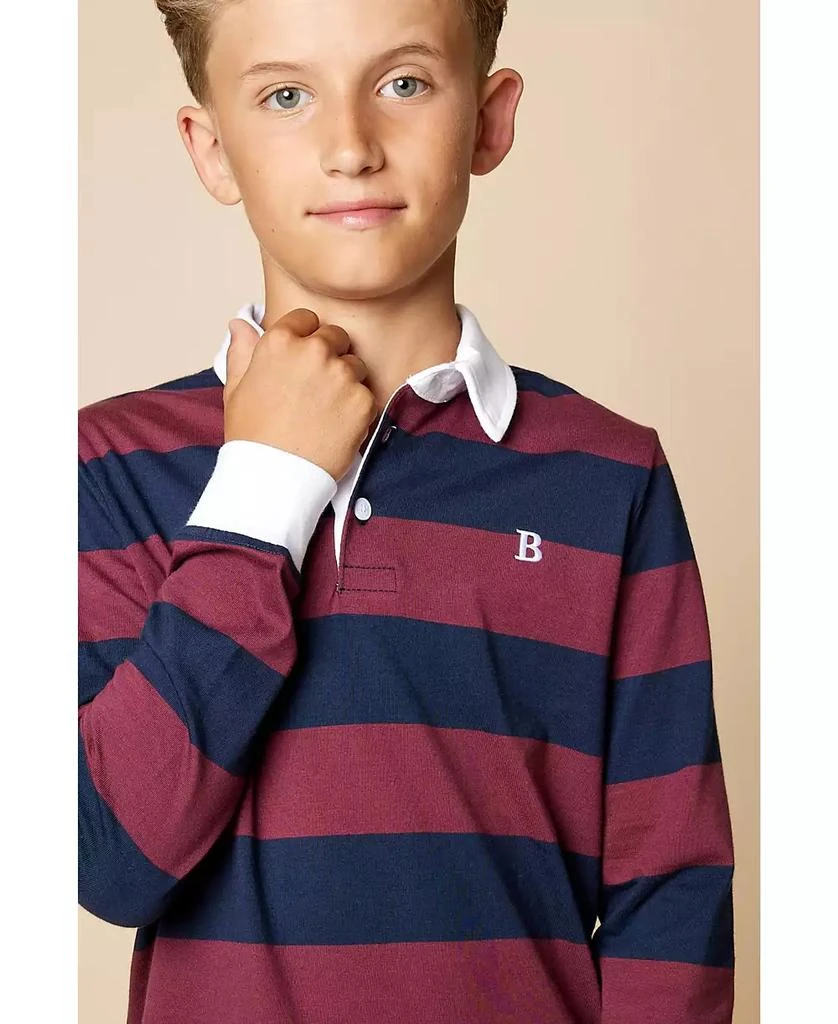 商品Brooks Brothers|Big Boys Long Sleeve Rugby Polo Shirt,价格¥144,第2张图片详细描述