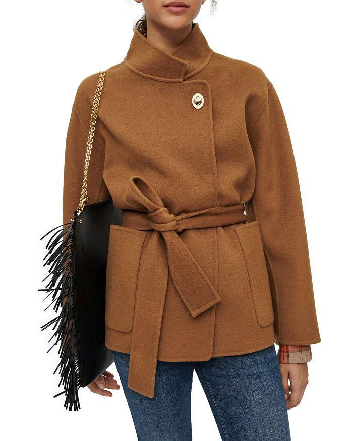 商品Maje|Vottam Belted Coat,价格¥3101,第3张图片详细描述