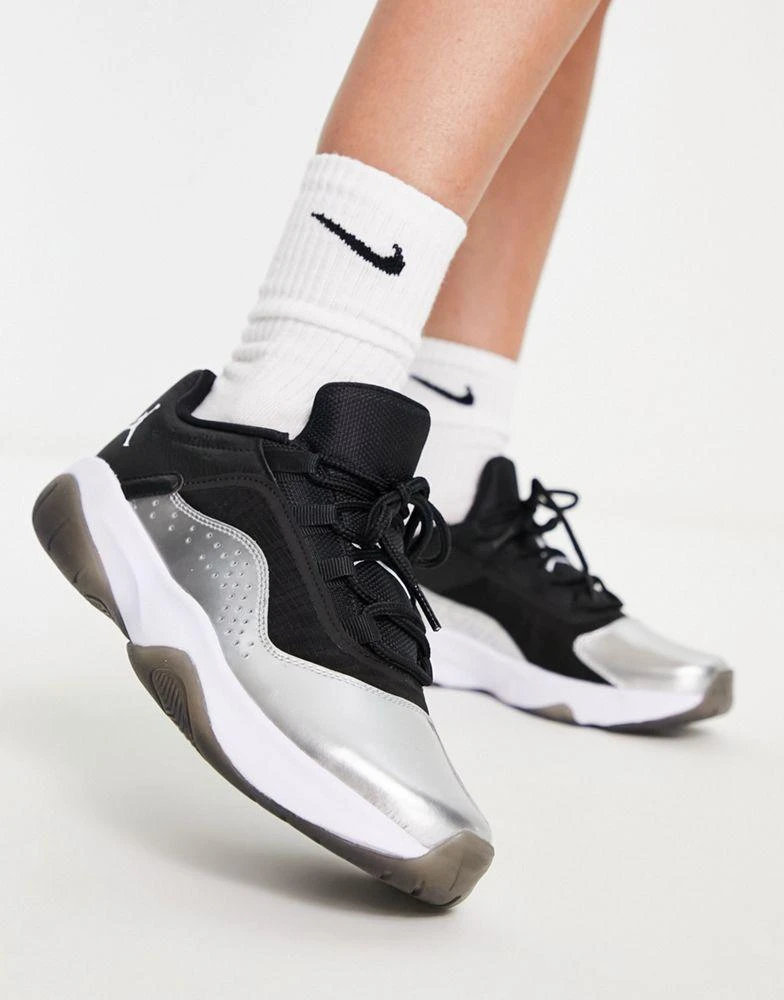 商品Jordan|Air Jordan 11 CMFT Low trainers in black and silver,价格¥649,第1张图片