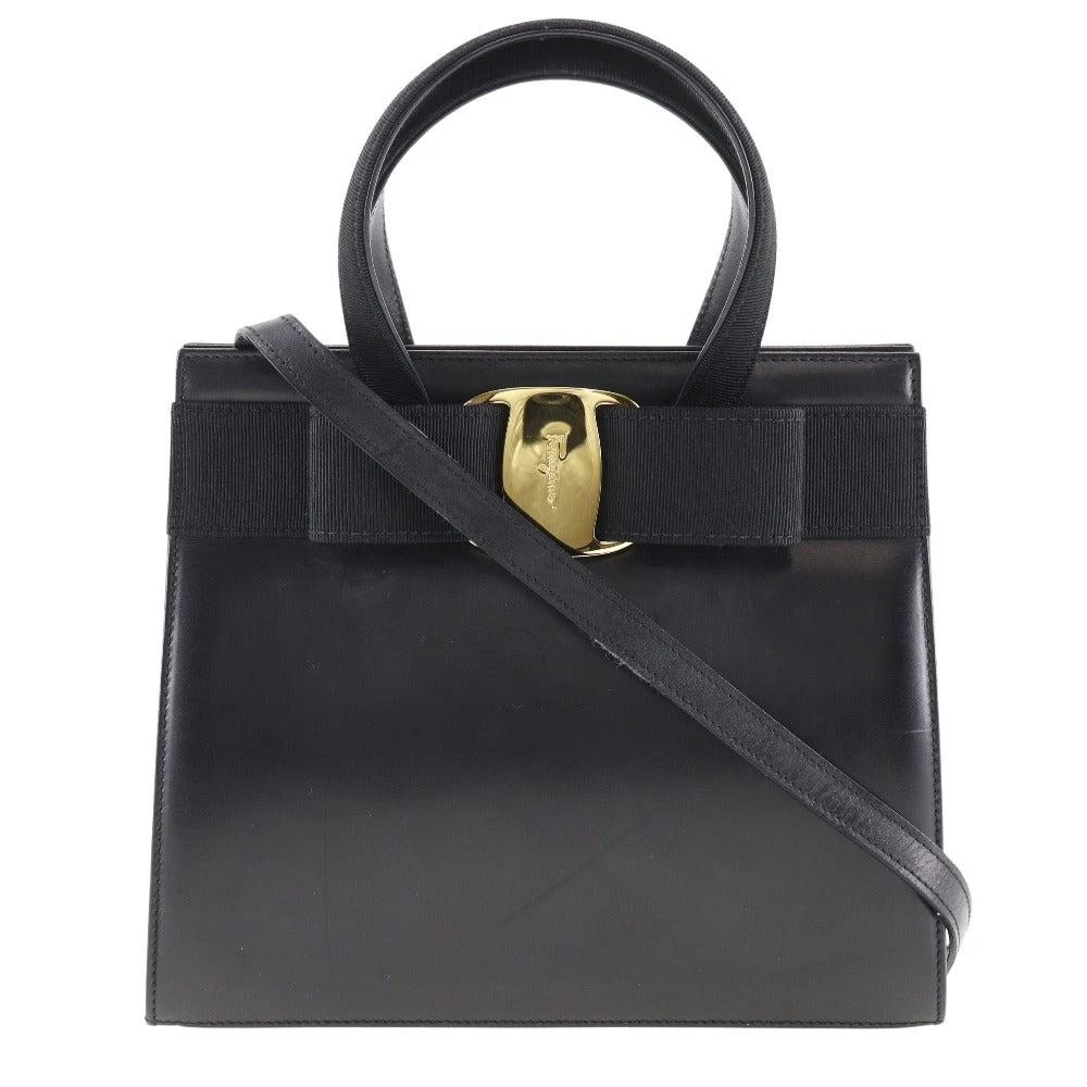 商品[二手商品] Salvatore Ferragamo|Vala  Leather Shoulder Bag (Pre-Owned),价格¥4696,第1张图片