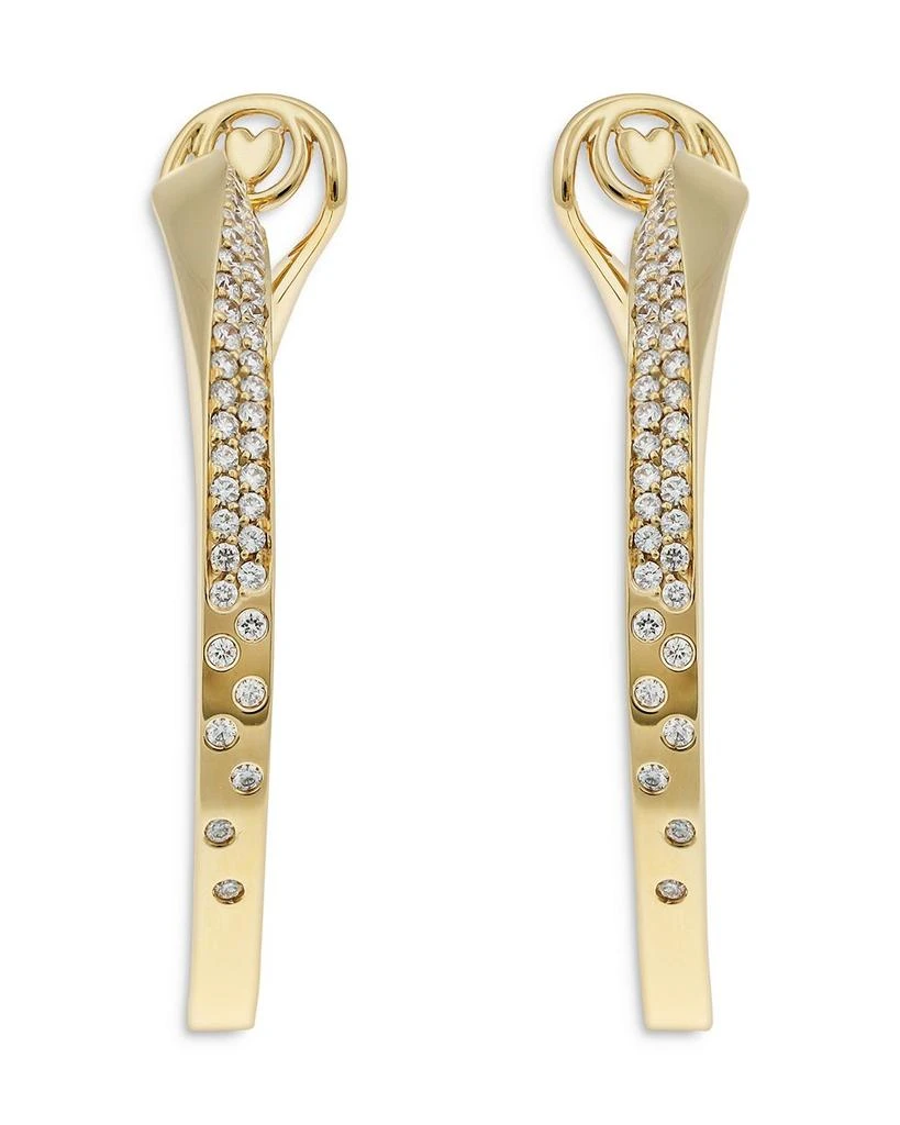 商品Crivelli|18K Yellow Gold Like Diamond Pavé Large Hoop Earrings - Exclusive, Italy Campaign,价格¥66552,第1张图片