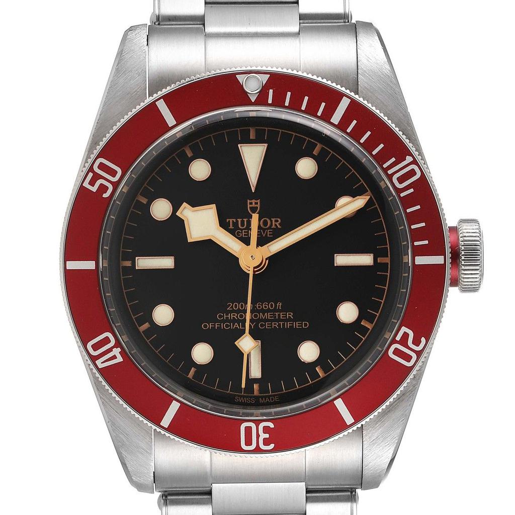 Heritage Black Bay Burgundy Bezel Steel Mens Watch 79230 Box Card商品第2张图片规格展示