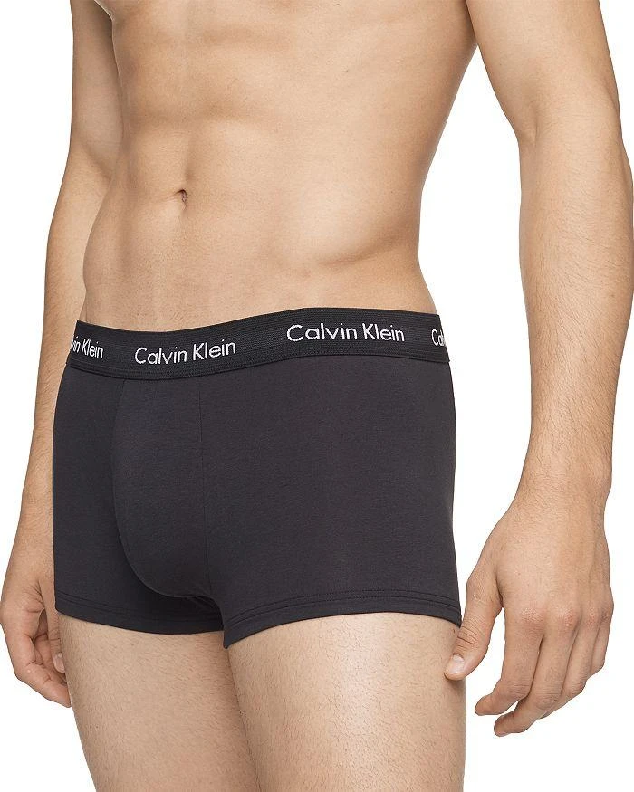 商品Calvin Klein|Cotton Stretch Moisture Wicking Low Rise Trunks, Pack of 3,价格¥358,第4张图片详细描述