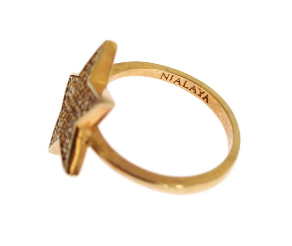 商品Nialaya|Nialaya Star Gold 925 Silver Womens Clear Ring,价格¥403,第5张图片详细描述