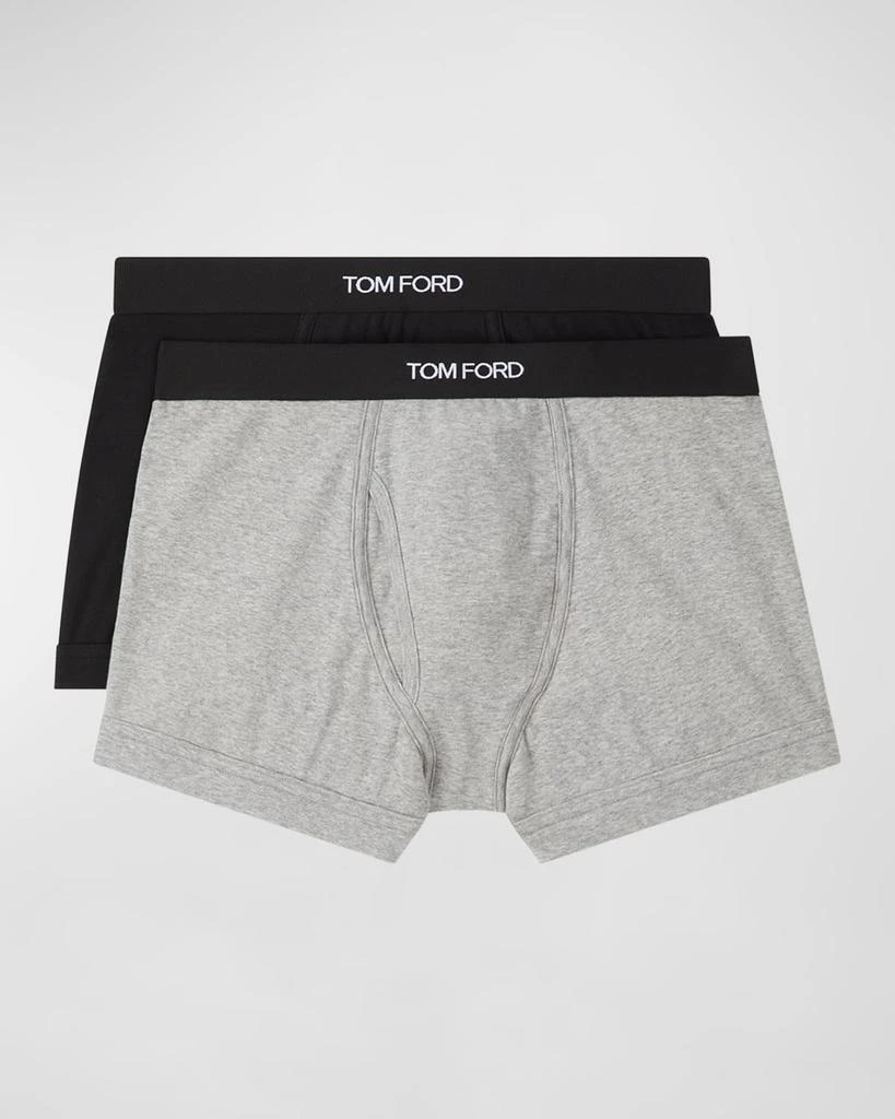 商品Tom Ford|Men's 2-Pack Solid Jersey Boxer Briefs,价格¥775,第2张图片详细描述