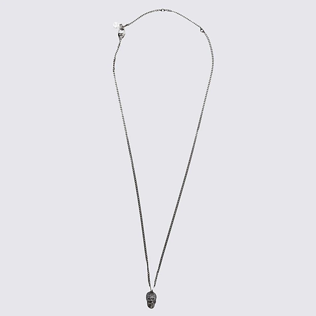 商品Alexander McQueen|ALEXANDER MCQUEEN SILVER-TONE BRASS NECKLACE,价格¥1895,第1张图片