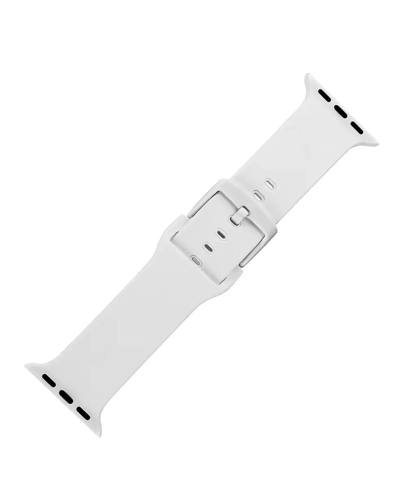 商品WITHit|White Silicone Keeperless Band designed for Apple Watch® 42mm (Series 10) & 38/40/41mm,价格¥74,第2张图片详细描述