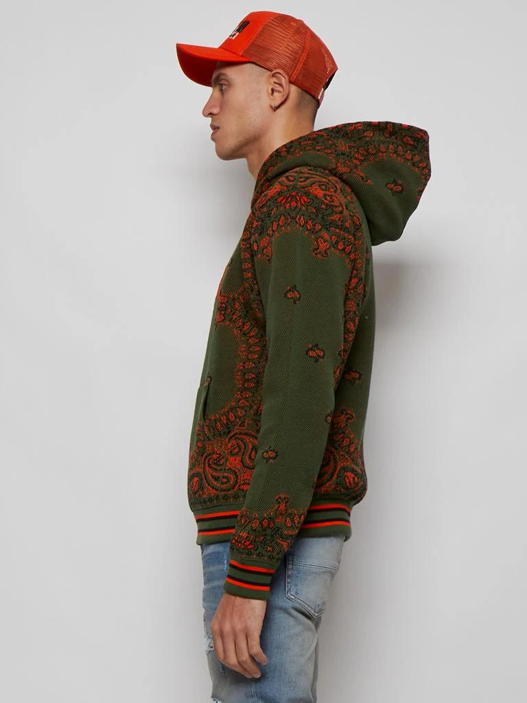 商品AMIRI|Bandana B-ball Hoodie Green,价格¥4456,第4张图片详细描述