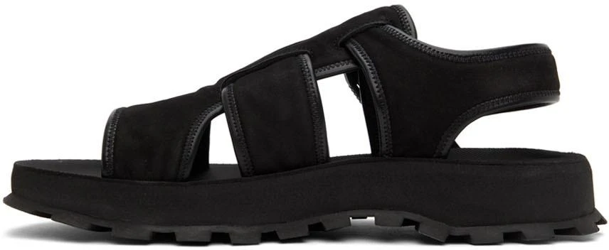 商品Jil Sander|Black Nabuk Sandals,价格¥1647,第3张图片详细描述