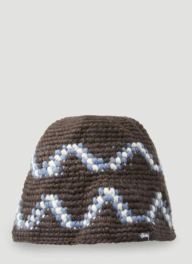 商品STUSSY|Giza Knit Bucket Hat in Brown,价格¥524,第2张图片详细描述